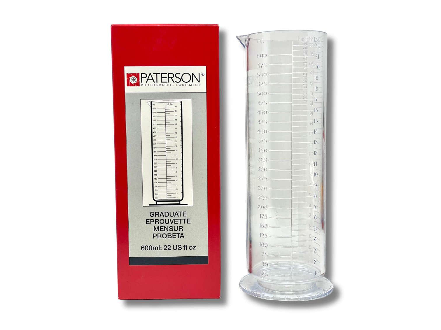 Paterson Graduate Cylinder - 600ml - Box & Cylinder