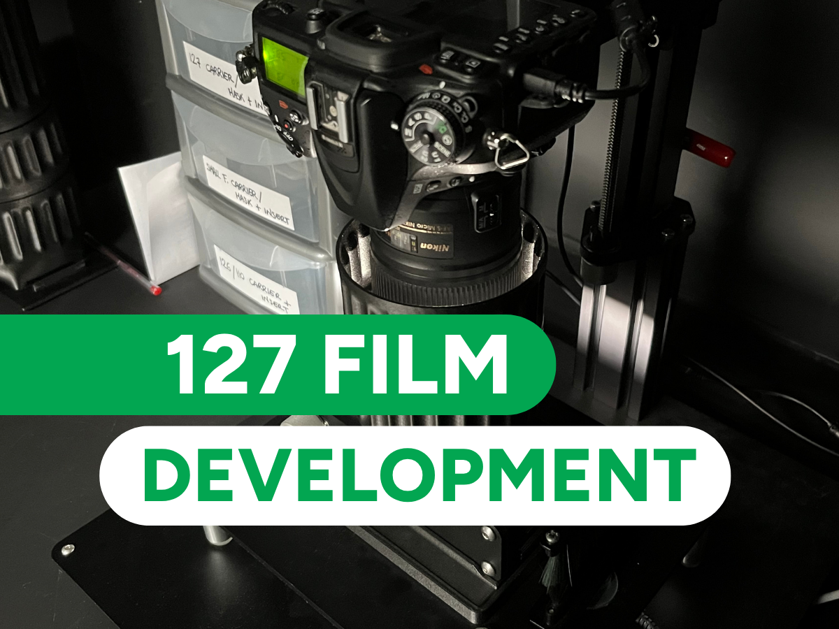 127 Film Development - with FREE tracked shipping to the lab