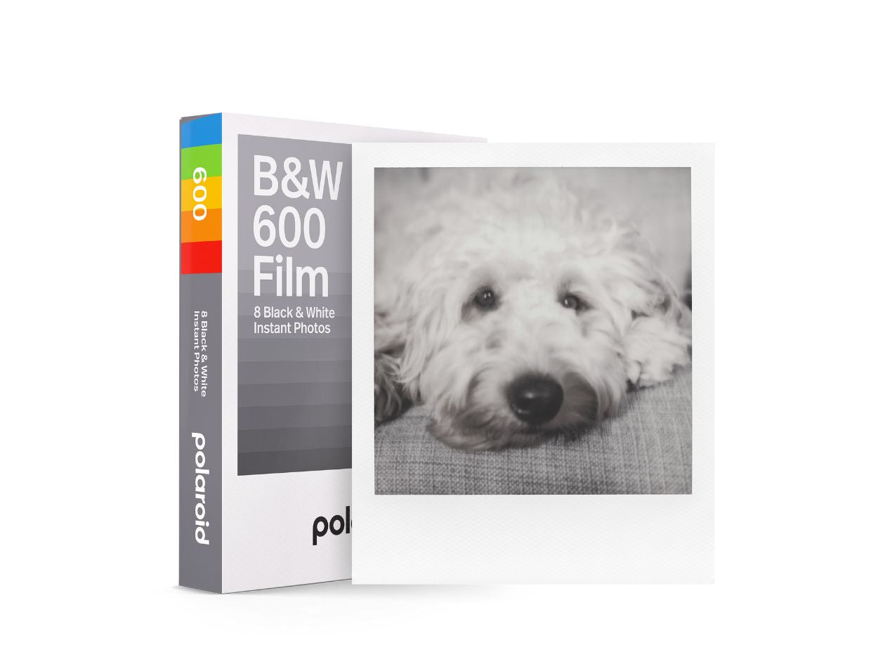 Polaroid 600 Film - Black & White - Front of Box & Film