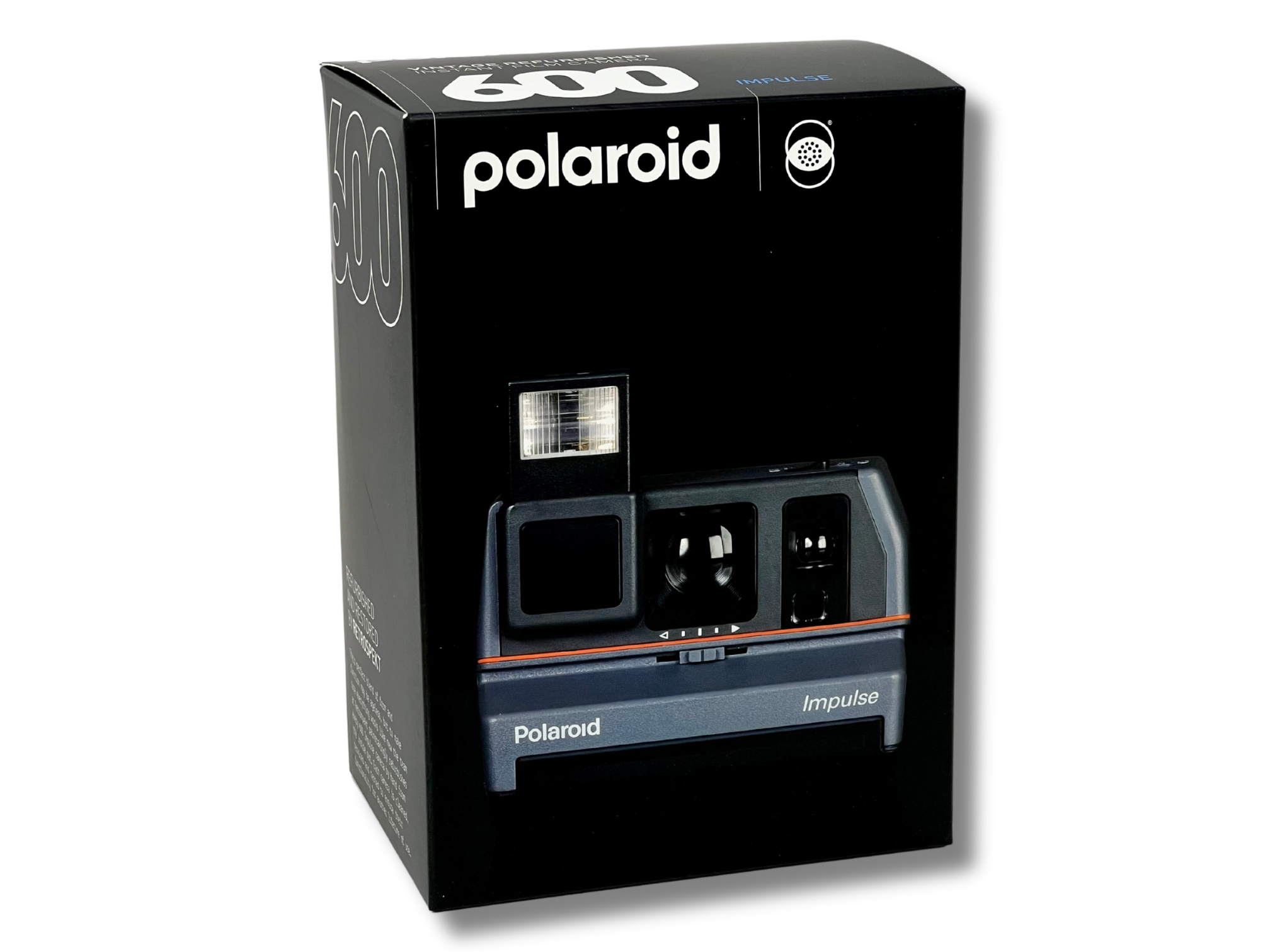 Polaroid 600 Impulse Instant Camera - Refurbished Vintage Camera - boxed, front