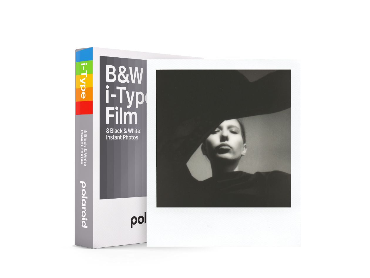 Polaroid i-Type Film - Black & White - Front of Box & Film