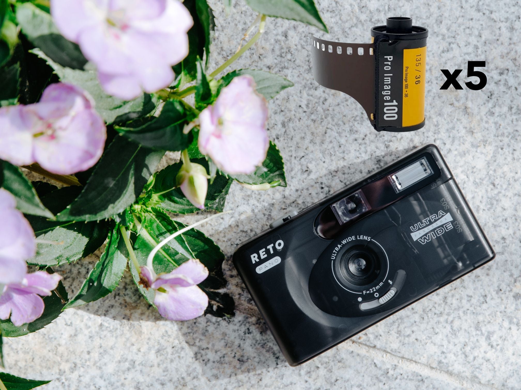 Reto Pano Camera + Kodak Pro Image 100 Film Bundle (5 Rolls)
