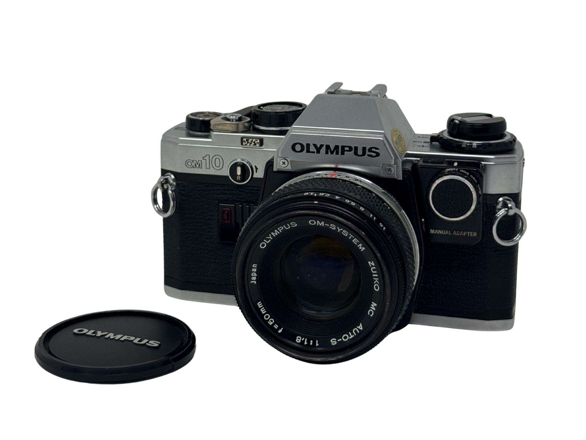 Olympus OM-10 w/ 50mm f/1.8 w/ Manual Adapter [2693564] - Film Camera