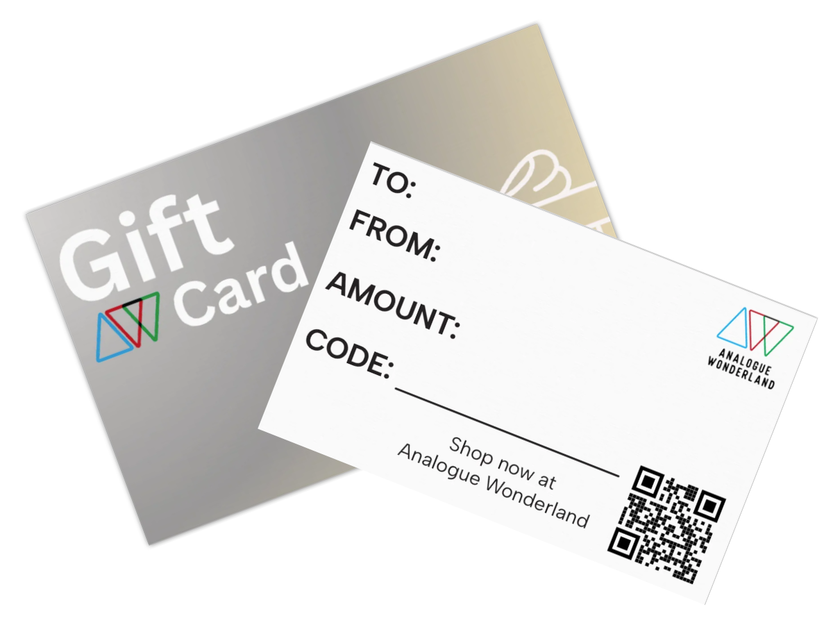 Analogue Wonderland Gift Card: Physical Card and Envelope