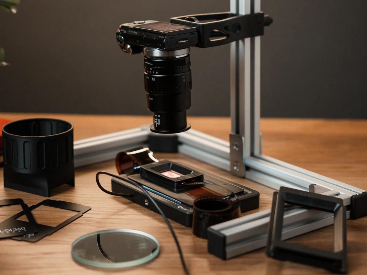 Valoi 360 Enthusiast Kit - 35mm & 120 Film Scanning - Lifestyle Setup