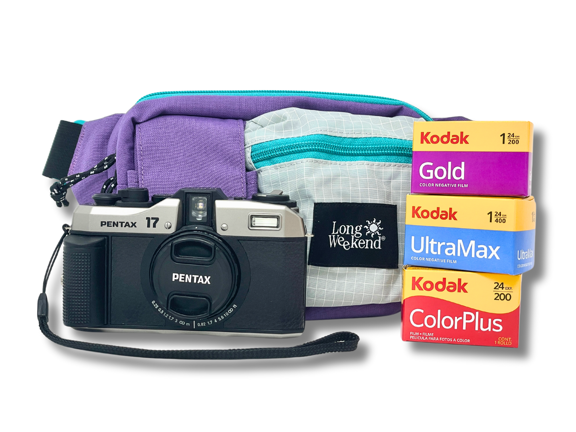 Pentax 17 Camera, Kodak Film Trio Plus Camera Bag Bundle