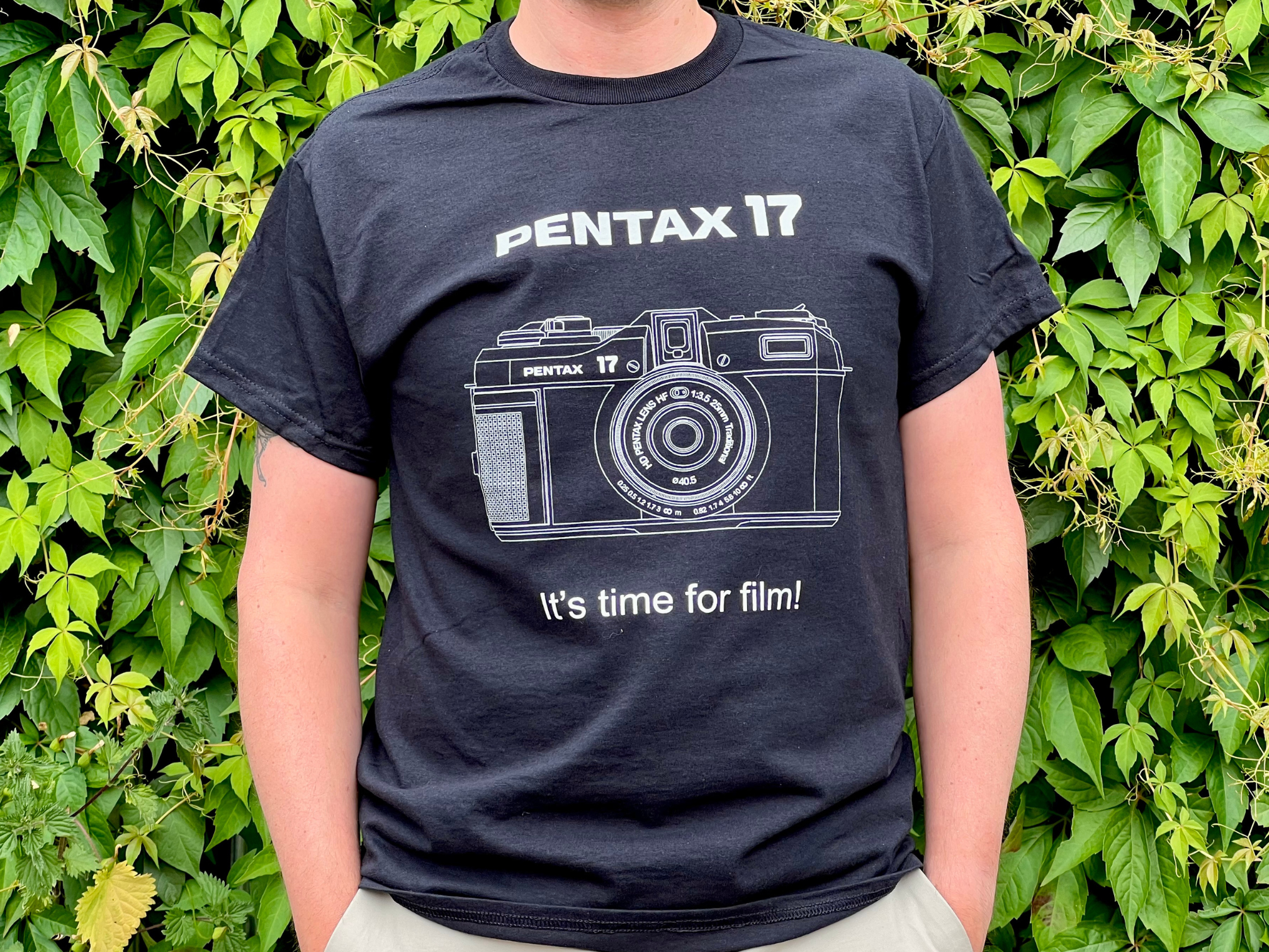 Pentax 17 Half-Frame Film Camera PLUS Kodak Gold + Pentax T-Shirt Bundle