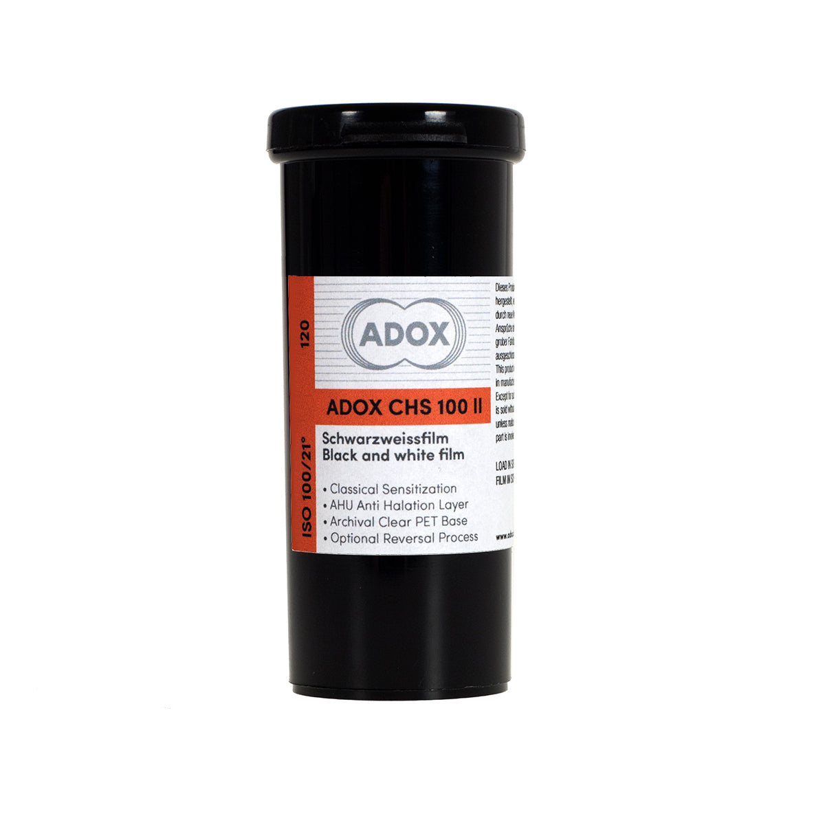 Packshot Adox CHS Film 120 B&W ISO 100
