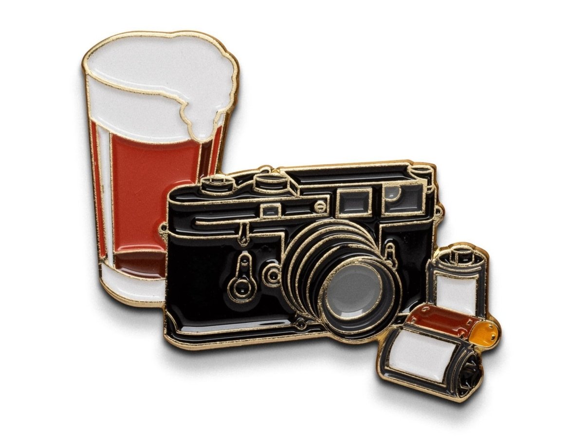 Beers and Cameras - Film Photography Pin - Analogue Wonderland - 1
