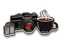 Coffee and Camera - Film Photography Pin - Analogue Wonderland - 1
