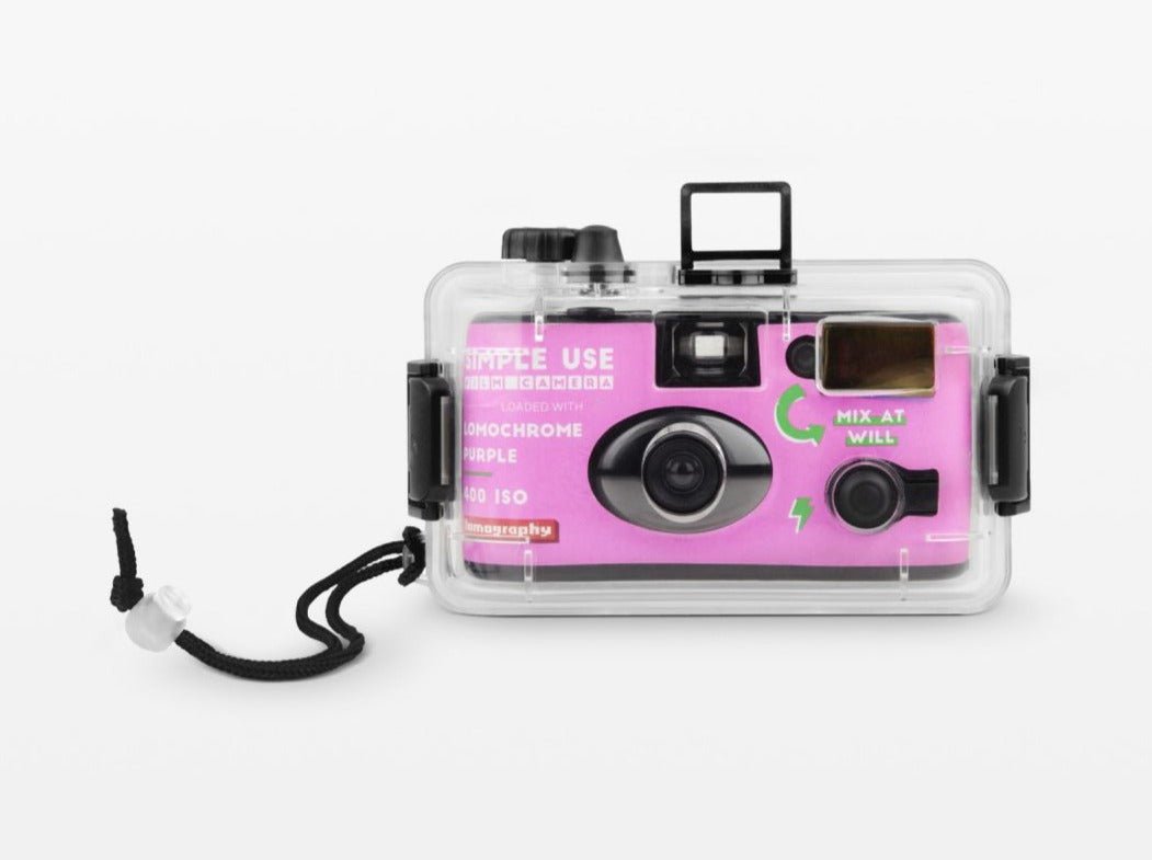 Lomography Purple 35mm Film Camera - WITH UNDERWATER CASE - Analogue Wonderland - 6