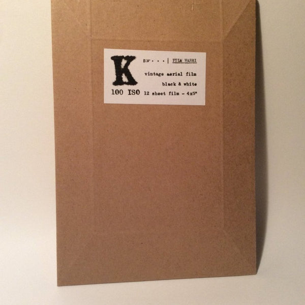 Washi K Film 4x5 B&W ISO 100 Analogue Wonderland
